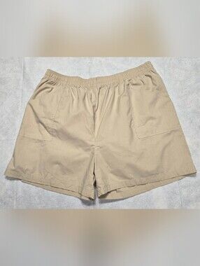 Separate Issue 28W Tan Shorts Elastic Waist Pockets